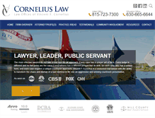 Tablet Screenshot of corneliuslaw.com